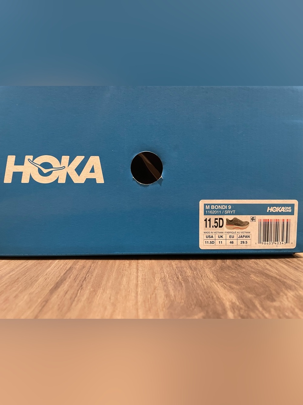 New Men’s Hoka Bondi 9 Running Shoes — Gray — Size 11.5 - Picture 8 of 8
